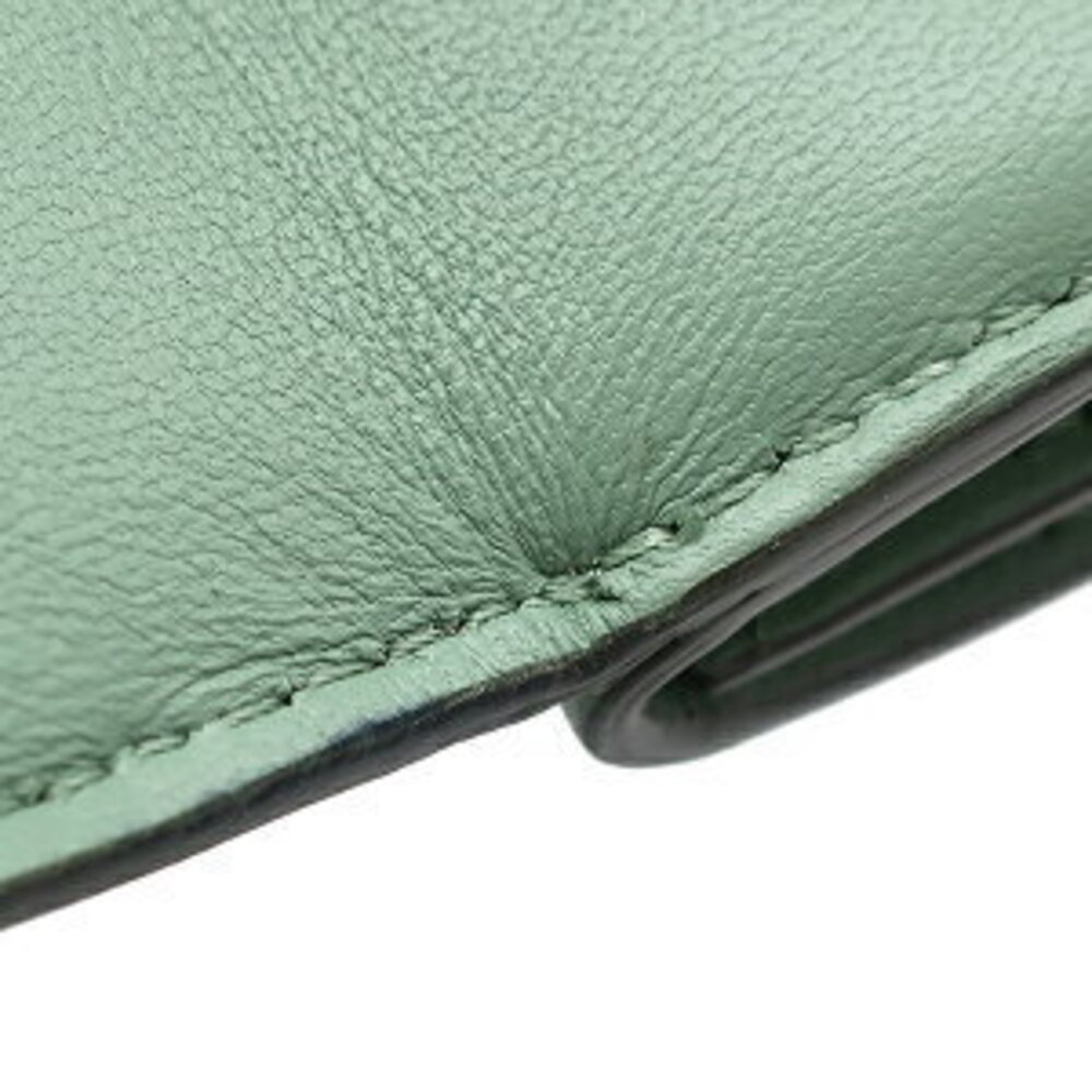 Fendi Baguette Trifold Wallet Green Leather - Picture 11 of 14